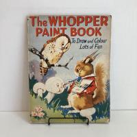 古いイギリス製の塗り絵帖「The WHOPPER PAINT BOOK」