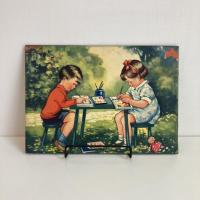 古いイギリス製の塗り絵帖「ABC PAINTING BOOK」