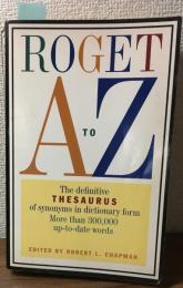 Roget A to Z