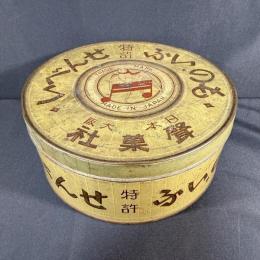 食べられるレコード/聲菓社 ものいふせんべい 空き缶(大正期？)