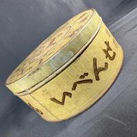 食べられるレコード/聲菓社 ものいふせんべい 空き缶(大正期？)