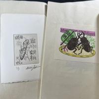 鋤柄守三書票集2冊 