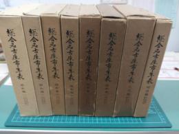綜合名古屋市年表 (名古屋市会史別巻8冊セット)