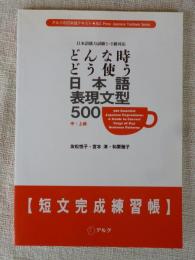 どんな時どう使う日本語表現文型500 : 短文完成練習帳