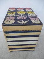 日本伝承民俗童話全集 ①関東編/岩田正巳(色刷口絵)　②中部編/寺内万次郎(色刷口絵)　③東北・北海道編/清水良雄(色刷口絵)　④近畿・中国編/橋本明治(色刷口絵)　⑤四国・九州編/武井武雄・石井鶴三(色刷口絵)　⑥国民童話編/郷倉千靭(色刷口絵)