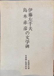 伊藤佐千夫　島木赤彦の文学碑