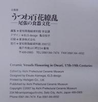 うつわ百花繚乱 : 尾張の食器文化 : 企画展