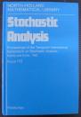 Stochastic Analysis: Proceedings of the Taniguchi International Symposium on Stochastic Analysis, Katata and Kyoto, 1982