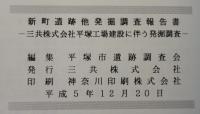 新町遺跡他発掘調査報告書 : 三共株式会社平塚工場建設に伴う発掘調査