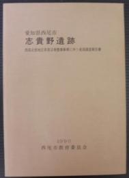 志貴野遺跡 : 西尾北部地区ほ場整備事業に伴う発掘調査報告書