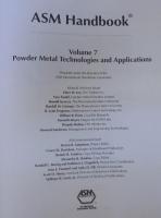 ASM HANDBOOK  Volume7　 Powder Metal　Technologies and Applications