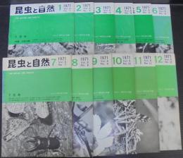 昆虫と自然　1971 Vol.6 No.1～12　計12冊