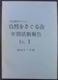 自主研究グループ　自然をさぐる会（愛知県）　年間活動報告　№１　昭和61年度
