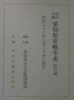 明治以降愛知県史略年表