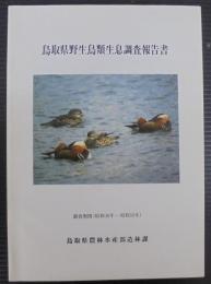 鳥取県野生鳥類生息調査報告書　調査期間（昭和38年～昭和59年）