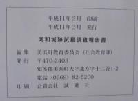 河和城跡試掘調査報告書