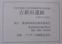 古新田遺跡　西尾市埋蔵文化財発掘調査報告書第2集