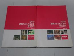 日本の絶滅のおそれのある野生生物　レッドデータブック 脊椎動物編・無脊椎動物編　計2冊