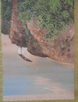 貫井道挙画幅「翠巒之犬山」