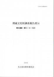 埋蔵文化財調査報告書54　朝日遺跡(第13・14・15次)　名古屋市文化財調査報告69