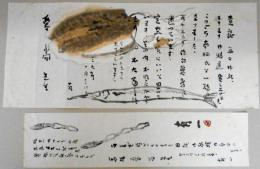 森有一自筆書簡　高橋愛尚宛　絵入2通