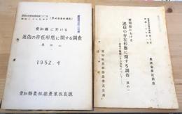 愛知県に於ける迷信の存在形態に関する調査 : 迷信の種類とその分布について 2冊組