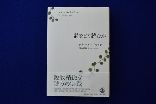 詩をどう読むか(テリー・イーグルトン [著] ; 川本皓嗣 訳) / 古本 