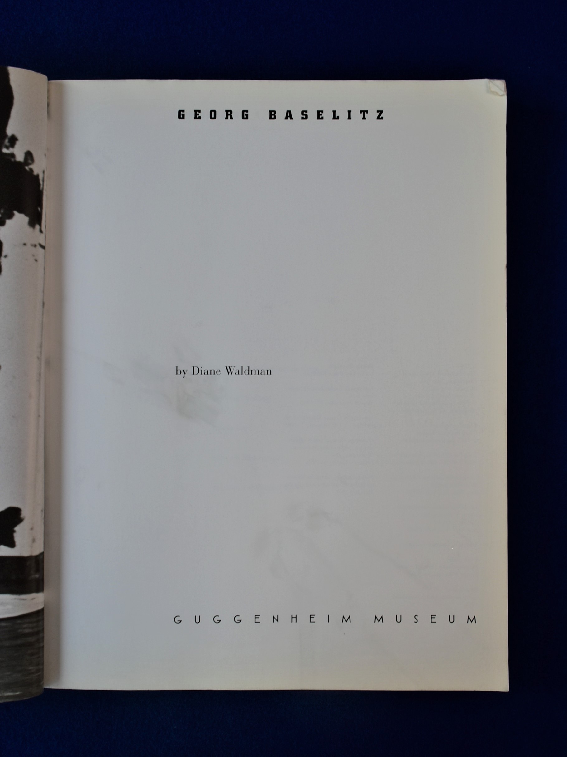 Georg Baselitz ゲオルク バゼリッツ展 展覧会図録 Diane Waldman 株式会社 徒然舎 古本 中古本 古書籍の通販は 日本の古本屋 日本の古本屋