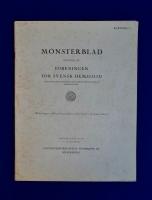 Mönsterblad : Kartong 3 スウェーデン織物図案集