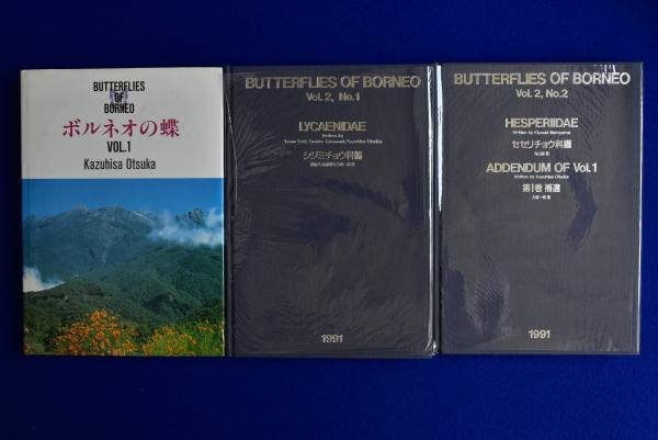 ボルネオの蝶 1・2-1・2-2 全3冊揃(大塚一寿, 関康夫, 高波雄介