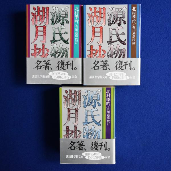源氏物語湖月抄 : 増注 上中下 講談社学術文庫