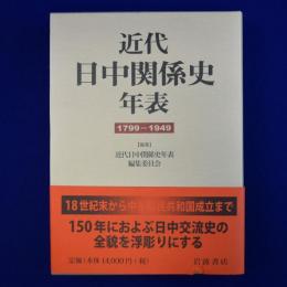 近代日中関係史年表 : 1799-1949