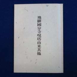 飛驒國分寺現塔由来其他
