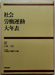 社会労働運動大年表　III 1965-1985