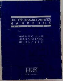 HIGH PERFORMANCE AMPLIFIER　HANDBOOK　Vol.4