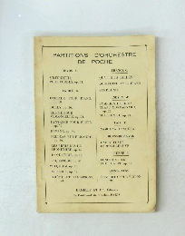 PARTITIONS D'ORCHESTRE DE POCHE　