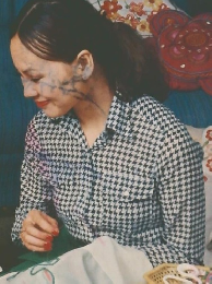 子供の刺しゅう