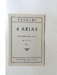 4 ARIAS FOR VOICE AND PIANO