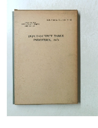 INPUT-OUTPUT TABLE INDONESIA, 1971　No.22