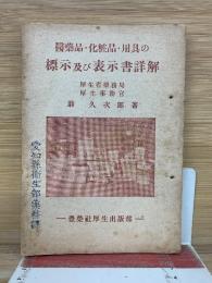 医薬品・化粧品・用具の標示及び表示書詳