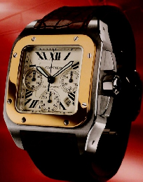 Cartier　Santos 100 chronograph watch