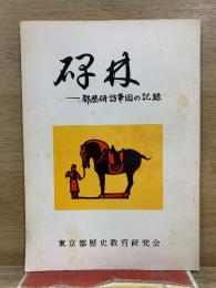 碑林　都歴研訪華団の記録