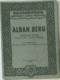 ALBAN BERG LYRISCHE SUITE LYRIC SUITE SUITE LYRIQUE