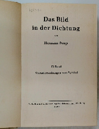 Das Bild in der Dichtung