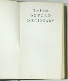 The Pocket OXFORD DICTIONARY 