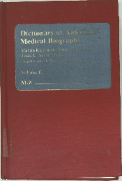 Dictionary of American Medical Biography, Volume II