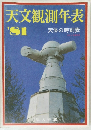 天文観測年表1981年号