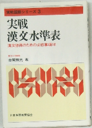 実戦  漢文水準表　