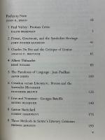 Modern French Criticism　From Proust and Valéry to Structuralism