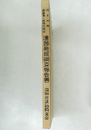 遺跡発掘調査報告書